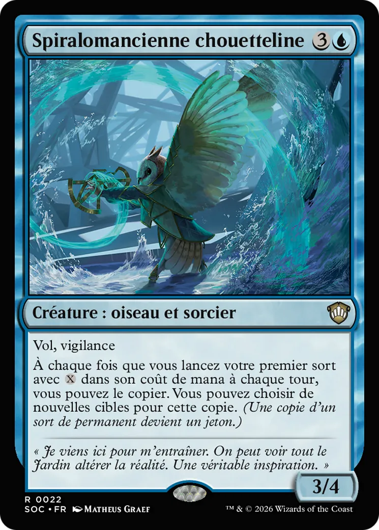 Spiralomancienne chouetteline — Secrets of Strixhaven Commander — Magic: The Gathering