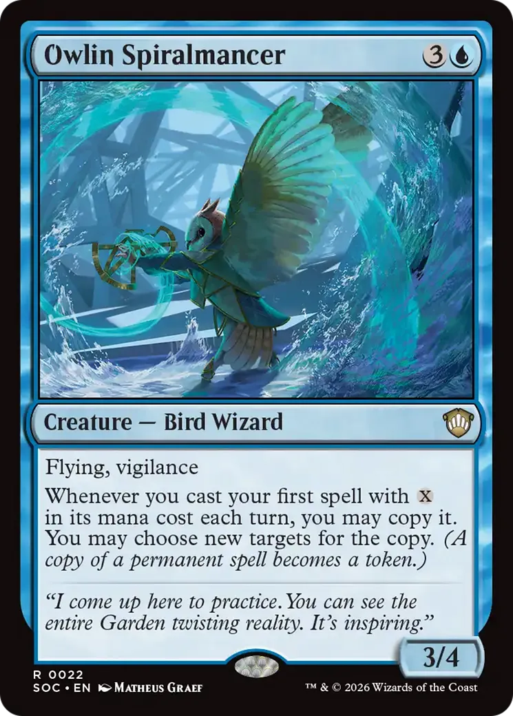 Owlin Spiralmancer — Secrets of Strixhaven Commander — Magic: The Gathering