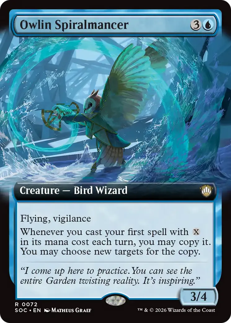 Owlin Spiralmancer — Secrets of Strixhaven Commander — Magic: The Gathering