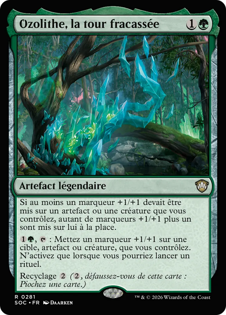 Ozolithe, la tour fracassée — Secrets of Strixhaven Commander — Magic: The Gathering