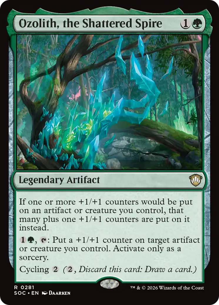 Ozolith, the Shattered Spire — Secrets of Strixhaven Commander — Magic: The Gathering