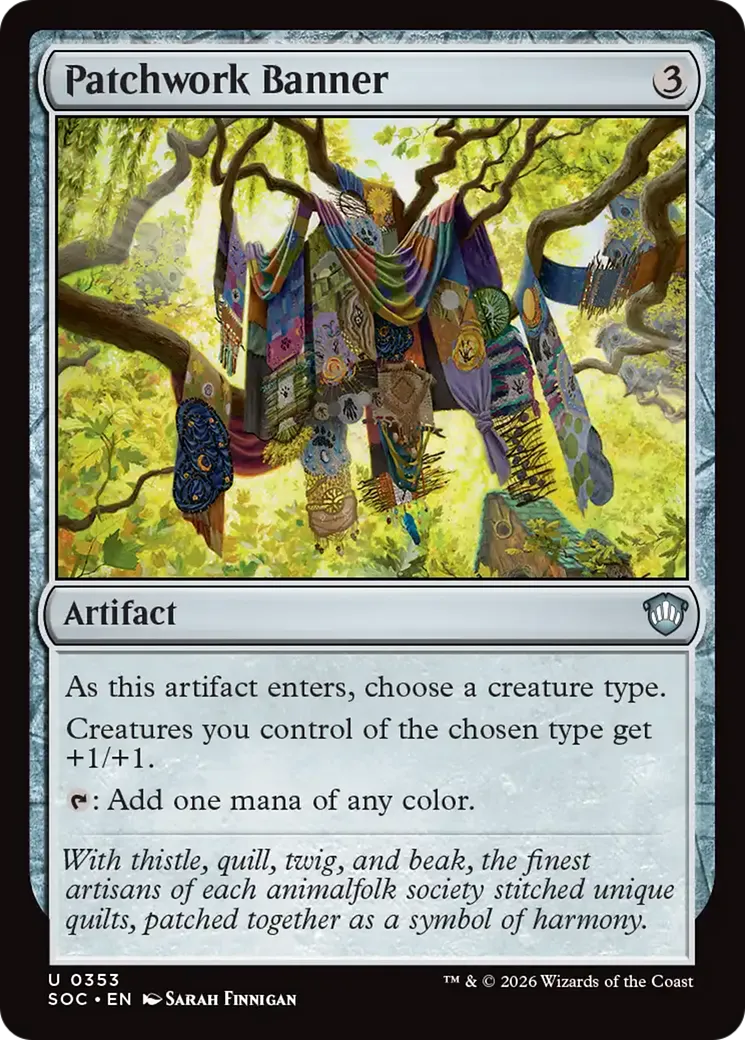 Patchwork Banner — Secrets of Strixhaven Commander — Magic: The Gathering