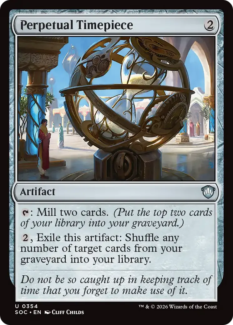 Perpetual Timepiece — Secrets of Strixhaven Commander — Magic: The Gathering