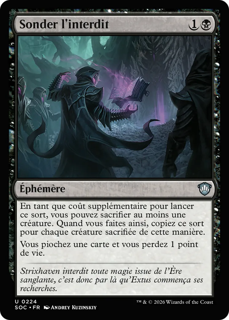 Sonder l'interdit — Secrets of Strixhaven Commander — Magic: The Gathering