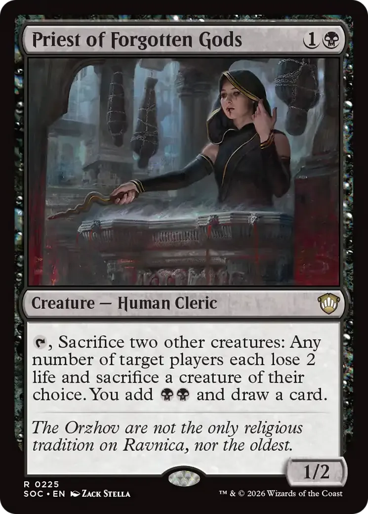 Priest of Forgotten Gods — Secrets of Strixhaven Commander — Magic: The Gathering