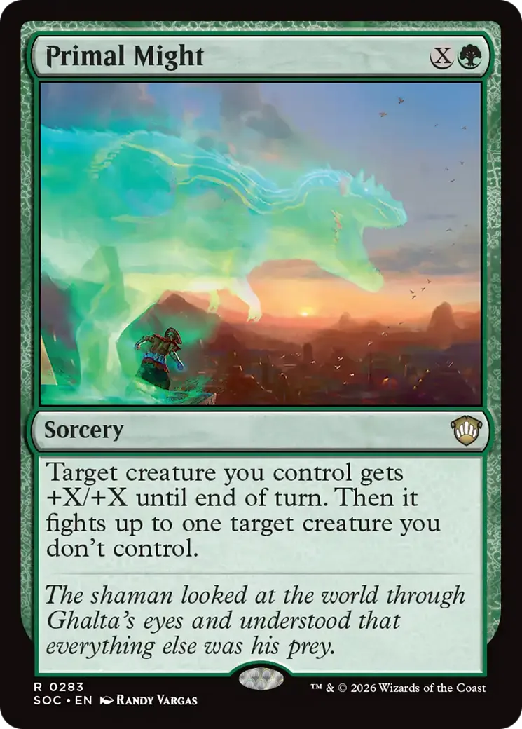 Primal Might — Secrets of Strixhaven Commander — Magic: The Gathering