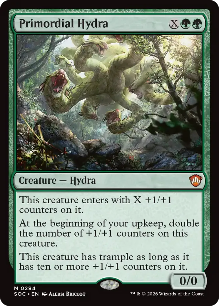 Primordial Hydra — Secrets of Strixhaven Commander — Magic: The Gathering