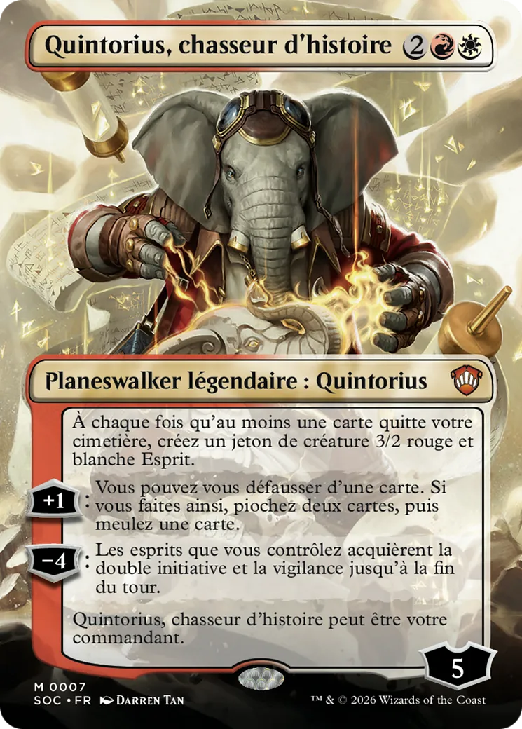 Quintorius, chasseur d'histoire — Secrets of Strixhaven Commander — Magic: The Gathering