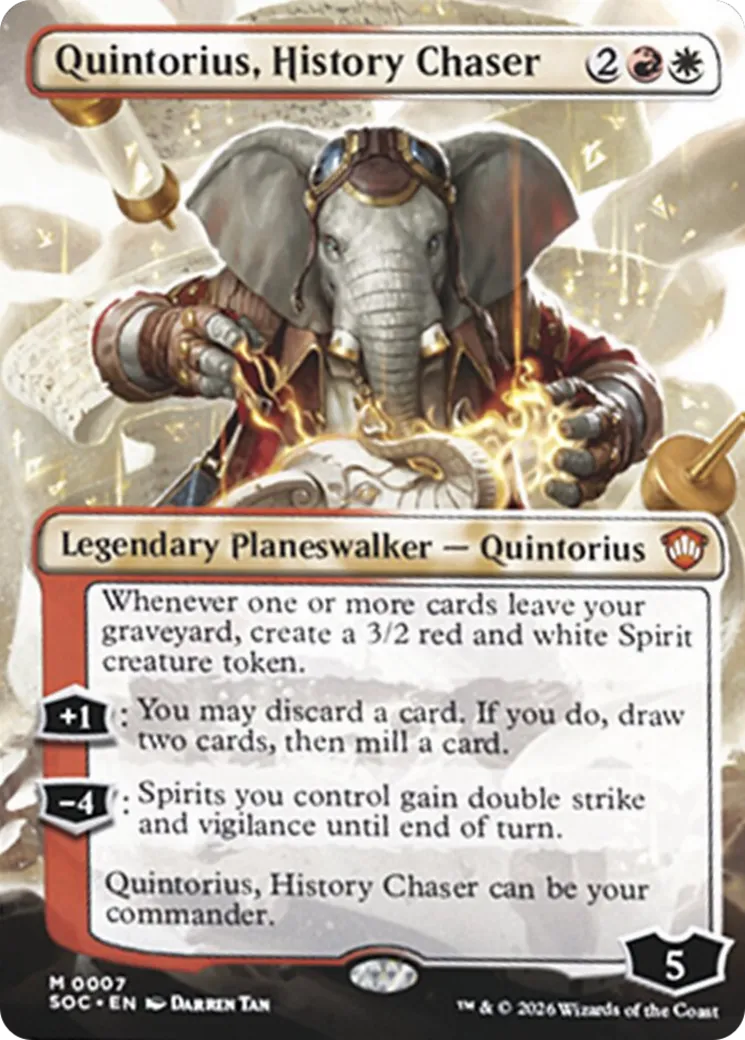 Quintorius, History Chaser — Secrets of Strixhaven Commander — Magic: The Gathering
