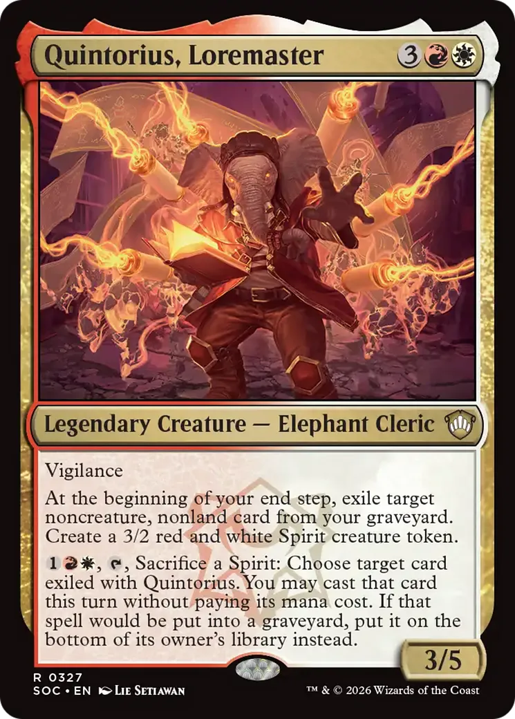Quintorius, maître docte — Secrets of Strixhaven Commander — Magic: The Gathering