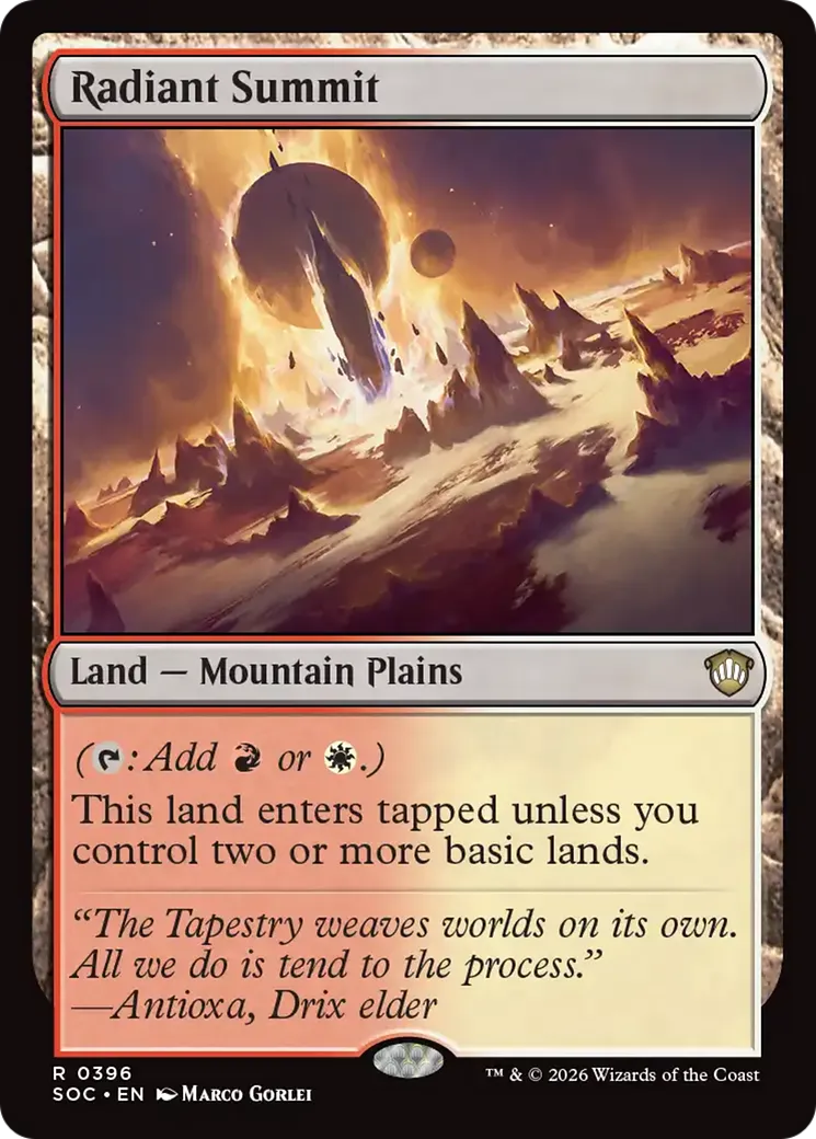 Radiant Summit — Secrets of Strixhaven Commander — Magic: The Gathering