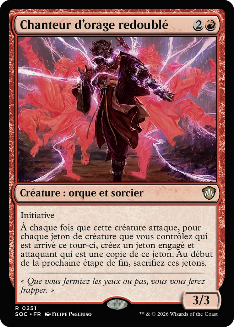 Chanteur d'orage redoublé — Secrets of Strixhaven Commander — Magic: The Gathering