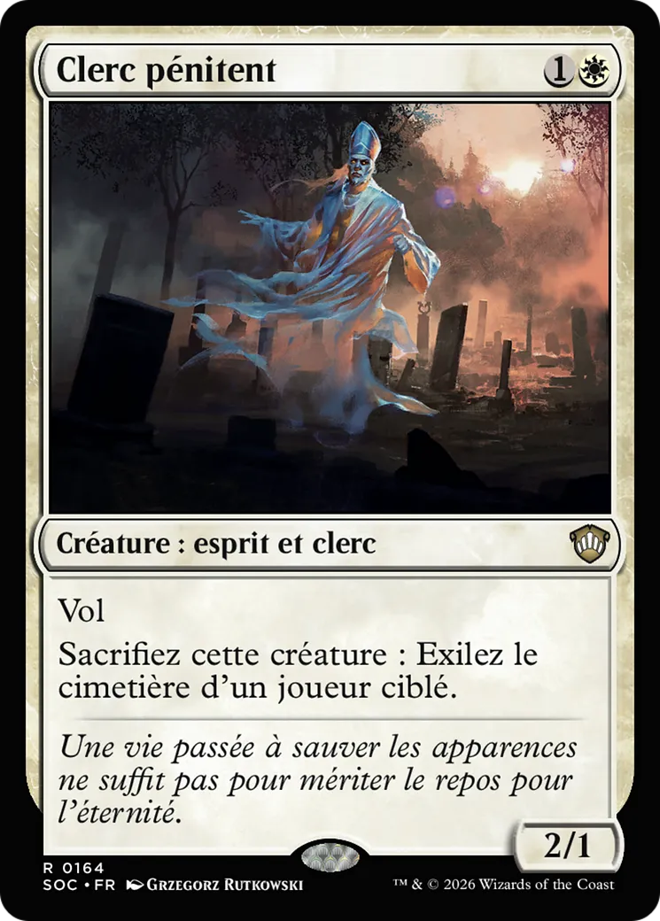 Clerc pénitent — Secrets of Strixhaven Commander — Magic: The Gathering