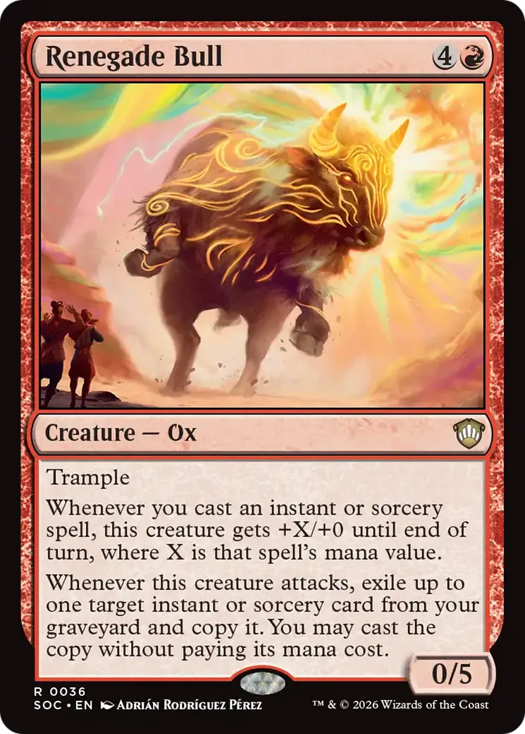Renegade Bull — Secrets of Strixhaven Commander — Magic: The Gathering