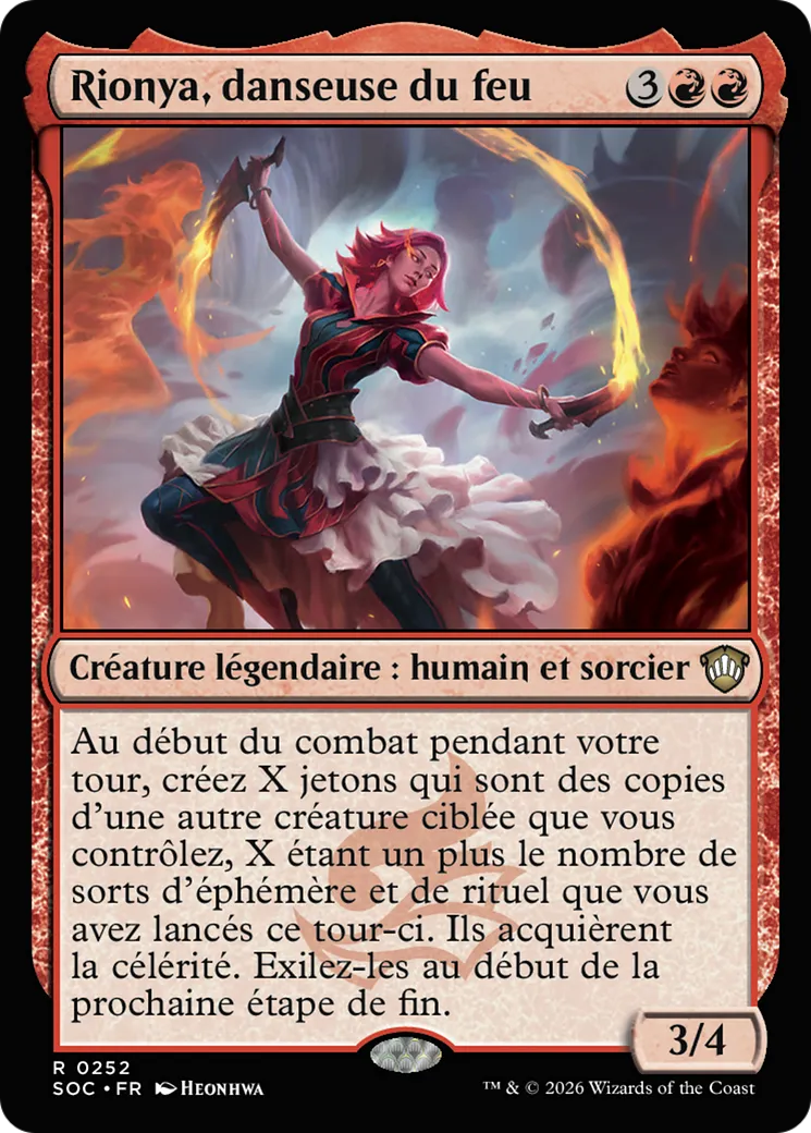 Rionya, danseuse du feu — Secrets of Strixhaven Commander — Magic: The Gathering