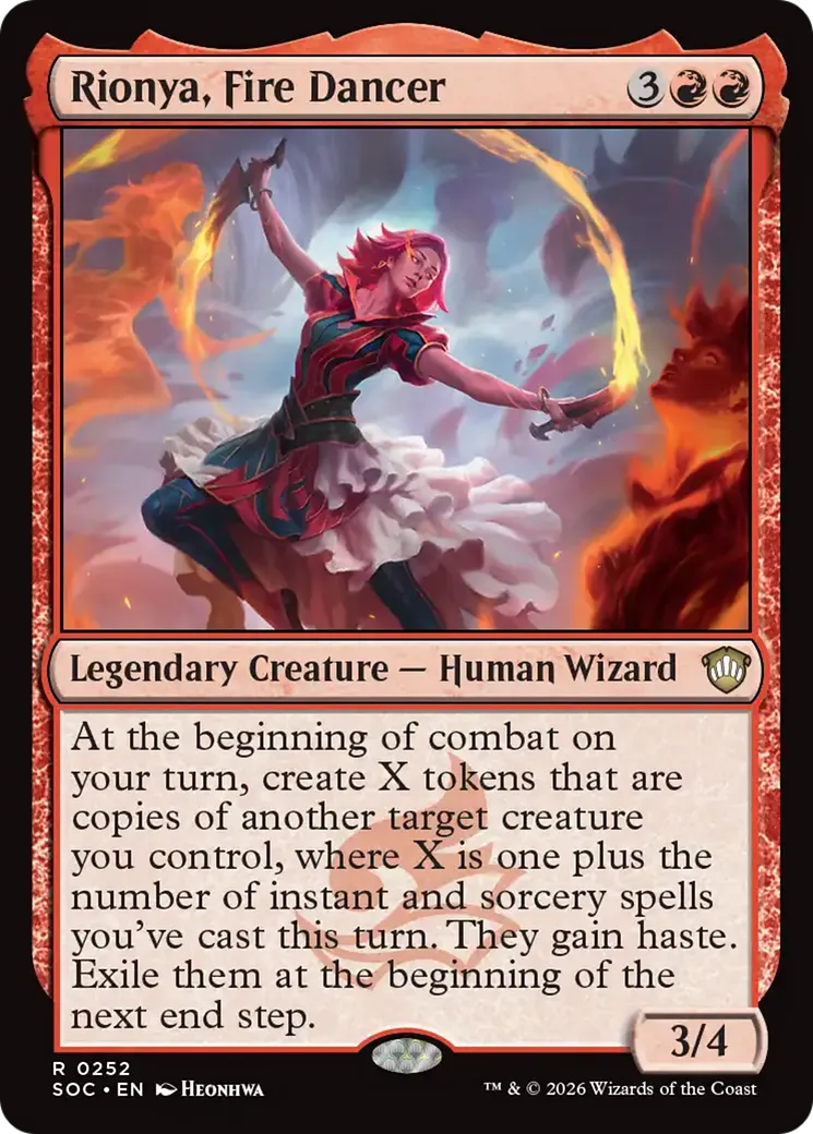 Rionya, Fire Dancer — Secrets of Strixhaven Commander — Magic: The Gathering
