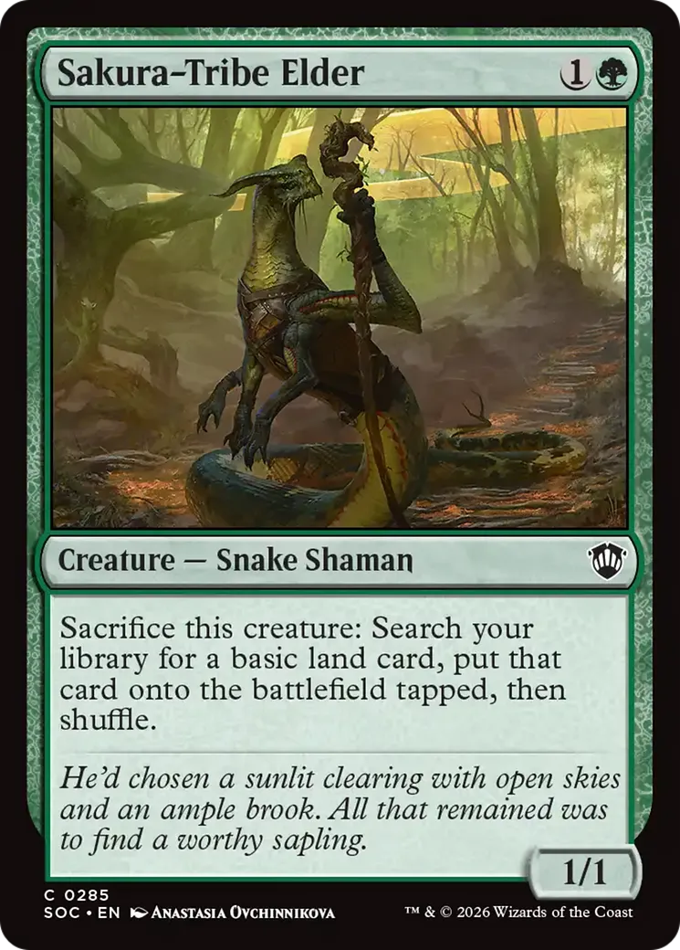 Sakura-Tribe Elder — Secrets of Strixhaven Commander — Magic: The Gathering