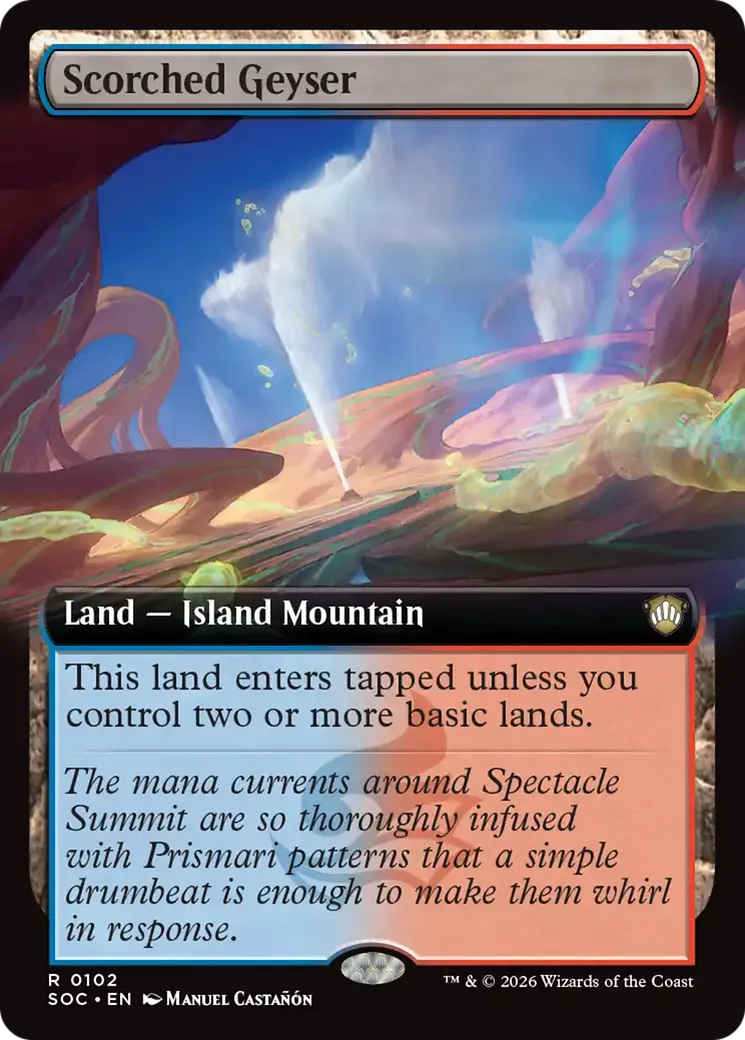 Scorched Geyser — Secrets of Strixhaven Commander — Magic: The Gathering