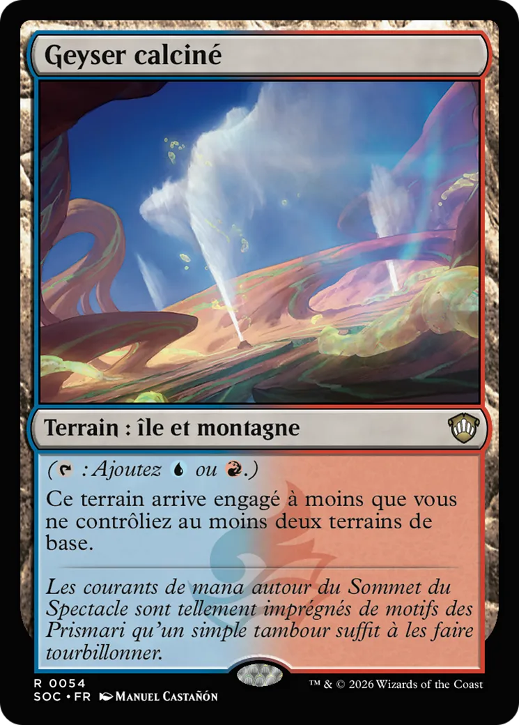 Geyser calciné — Secrets of Strixhaven Commander — Magic: The Gathering