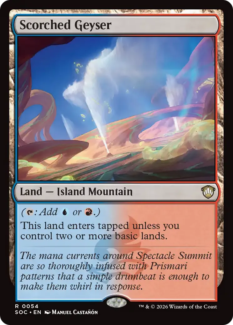 Scorched Geyser — Secrets of Strixhaven Commander — Magic: The Gathering