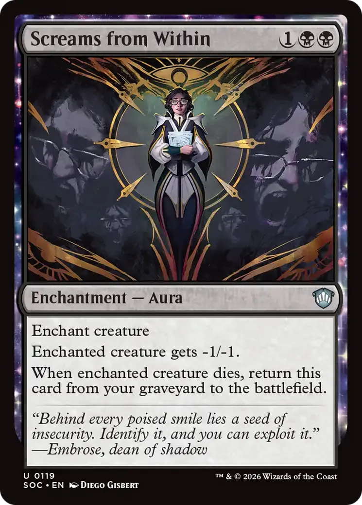 Screams from Within — Secrets of Strixhaven Commander — Magic: The Gathering