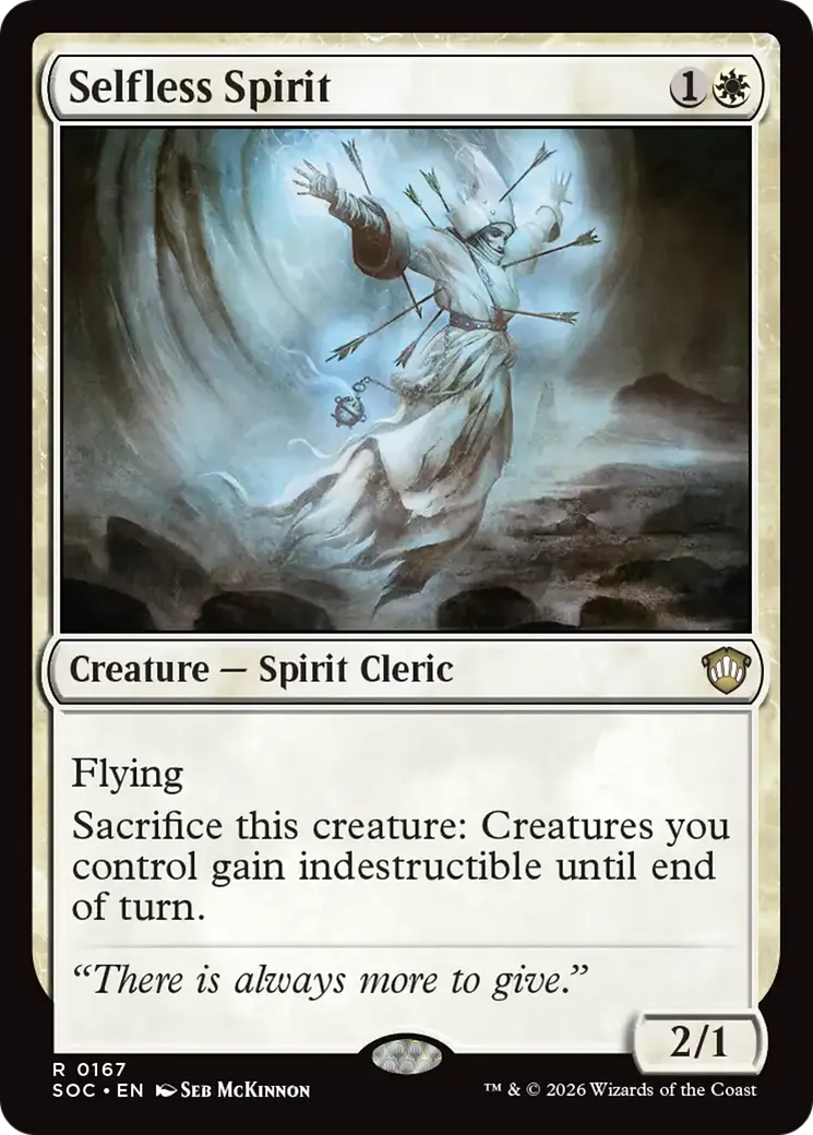Selfless Spirit — Secrets of Strixhaven Commander — Magic: The Gathering