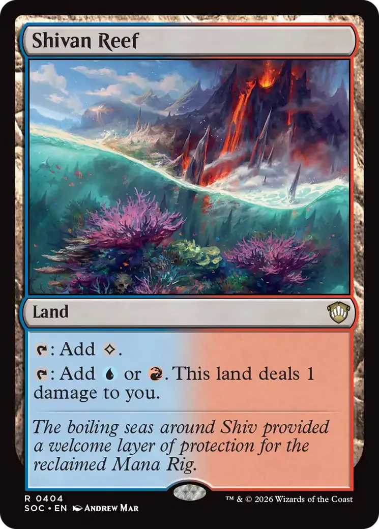 Shivan Reef — Secrets of Strixhaven Commander — Magic: The Gathering