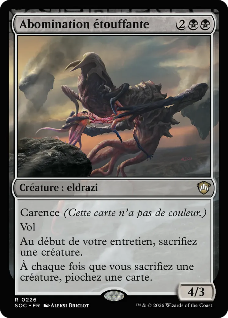 Abomination étouffante — Secrets of Strixhaven Commander — Magic: The Gathering