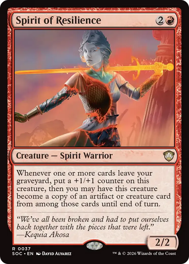 Esprit de résilience — Secrets of Strixhaven Commander — Magic: The Gathering