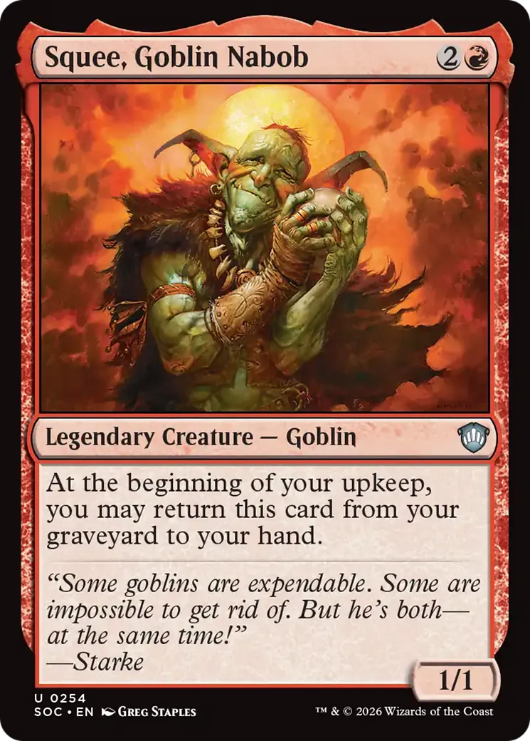 Squee, Goblin Nabob — Secrets of Strixhaven Commander — Magic: The Gathering