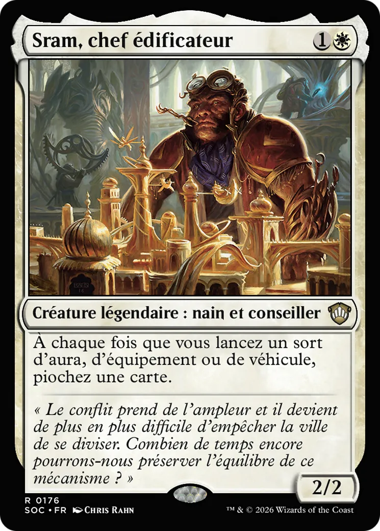 Sram, chef édificateur — Secrets of Strixhaven Commander — Magic: The Gathering
