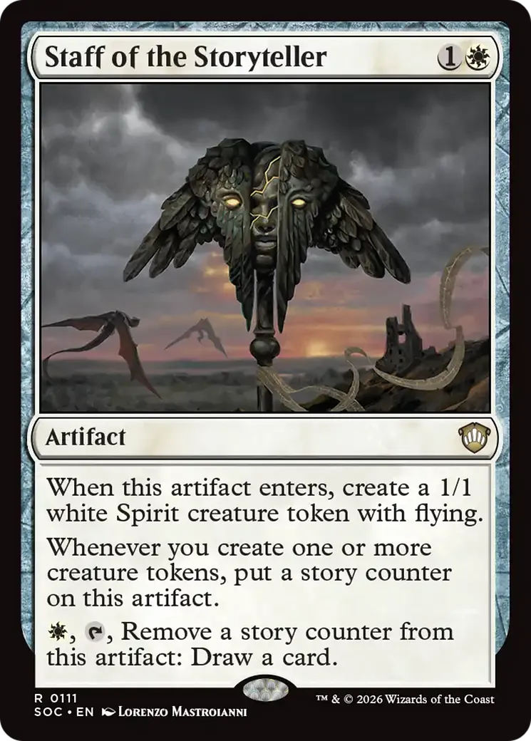 Staff of the Storyteller — Secrets of Strixhaven Commander — Magic: The Gathering