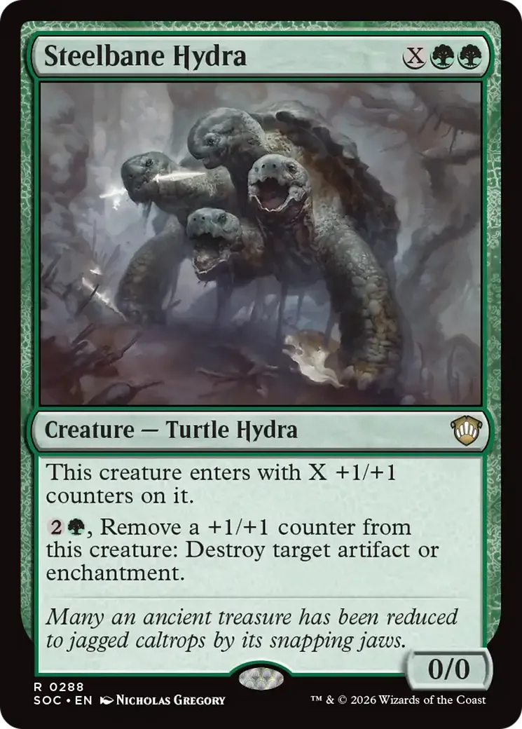 Steelbane Hydra — Secrets of Strixhaven Commander — Magic: The Gathering