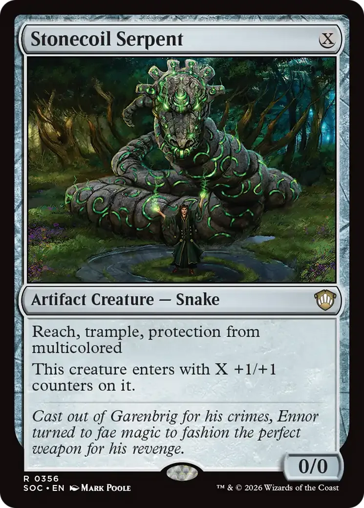 Stonecoil Serpent — Secrets of Strixhaven Commander — Magic: The Gathering