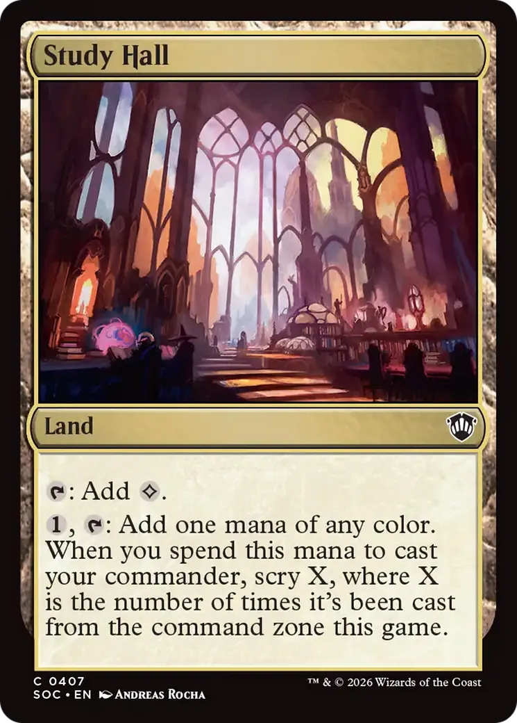 Salle d'étude — Secrets of Strixhaven Commander — Magic: The Gathering