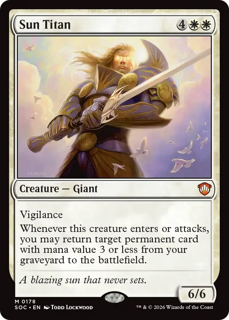 Sun Titan — Secrets of Strixhaven Commander — Magic: The Gathering