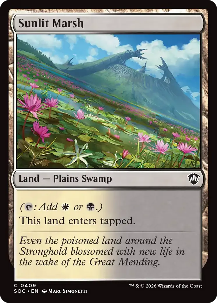 Sunlit Marsh — Secrets of Strixhaven Commander — Magic: The Gathering