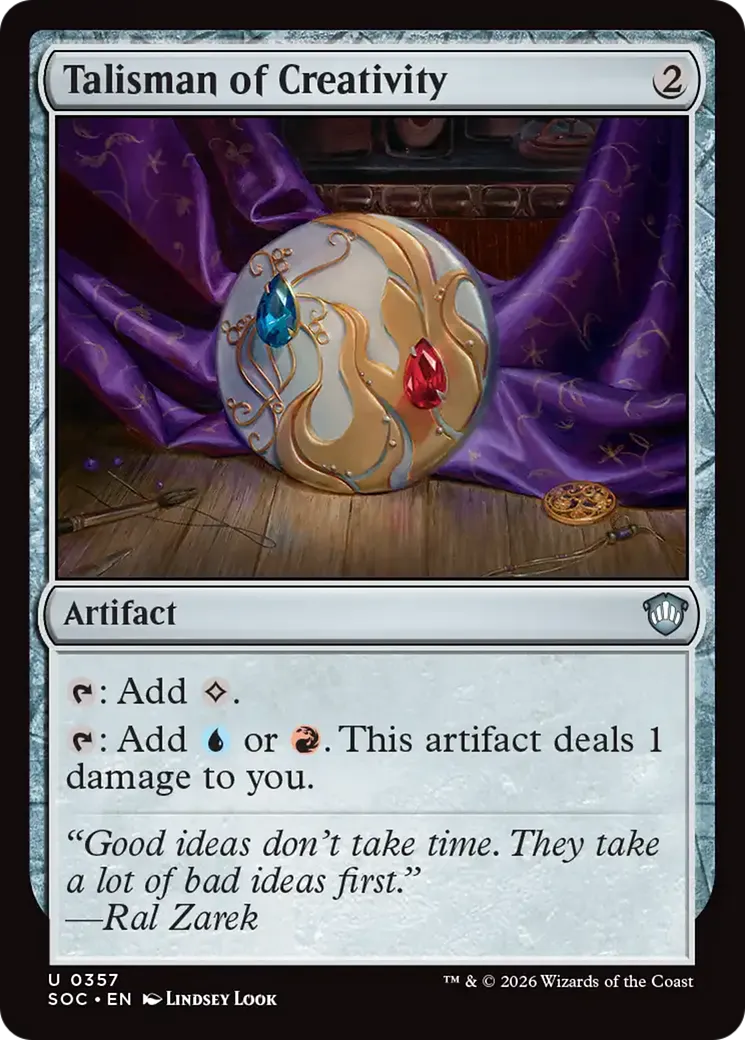 Talisman of Creativity — Secrets of Strixhaven Commander — Magic: The Gathering