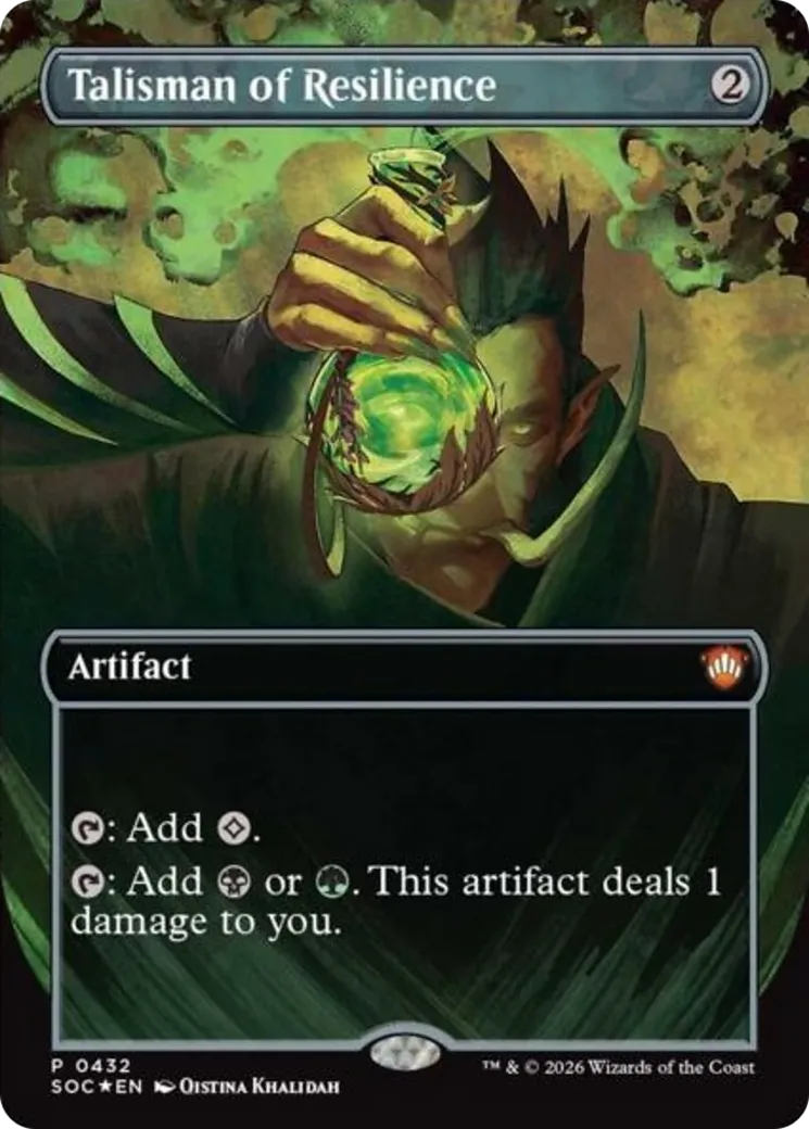 Talisman of Resilience from Secrets of Strixhaven Commander - Magic: The Gathering