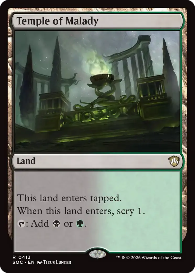 Temple of Malady — Secrets of Strixhaven Commander — Magic: The Gathering
