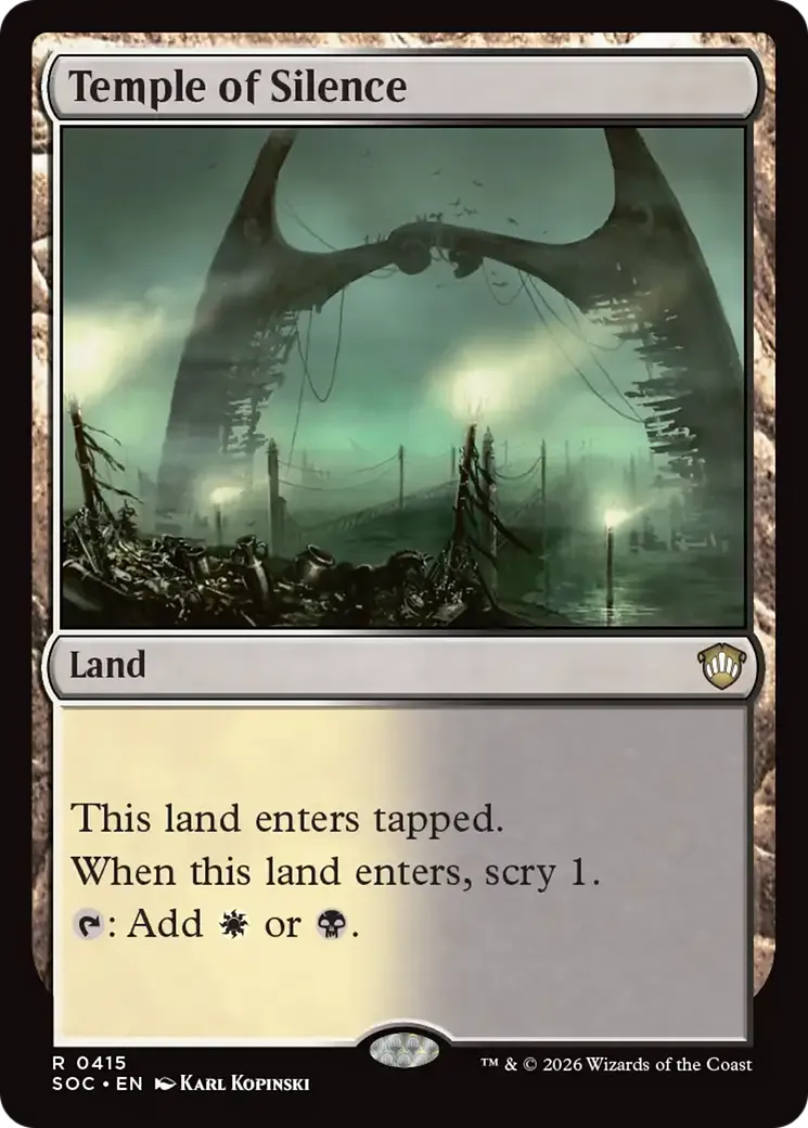 Temple of Silence — Secrets of Strixhaven Commander — Magic: The Gathering