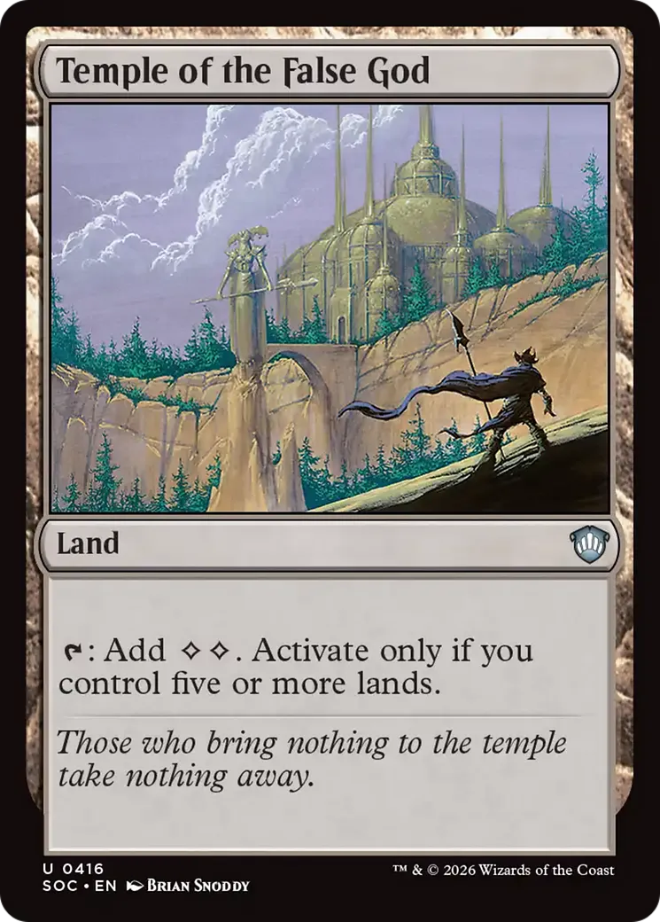 Temple of the False God — Secrets of Strixhaven Commander — Magic: The Gathering