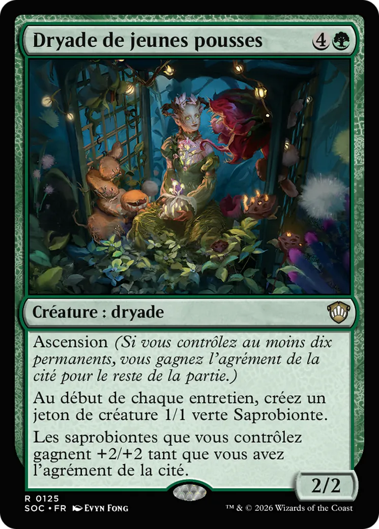 Dryade de jeunes pousses — Secrets of Strixhaven Commander — Magic: The Gathering