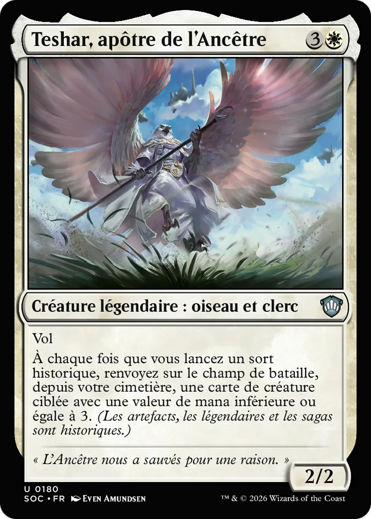 Teshar, apôtre de l'Ancêtre — Secrets of Strixhaven Commander — Magic: The Gathering