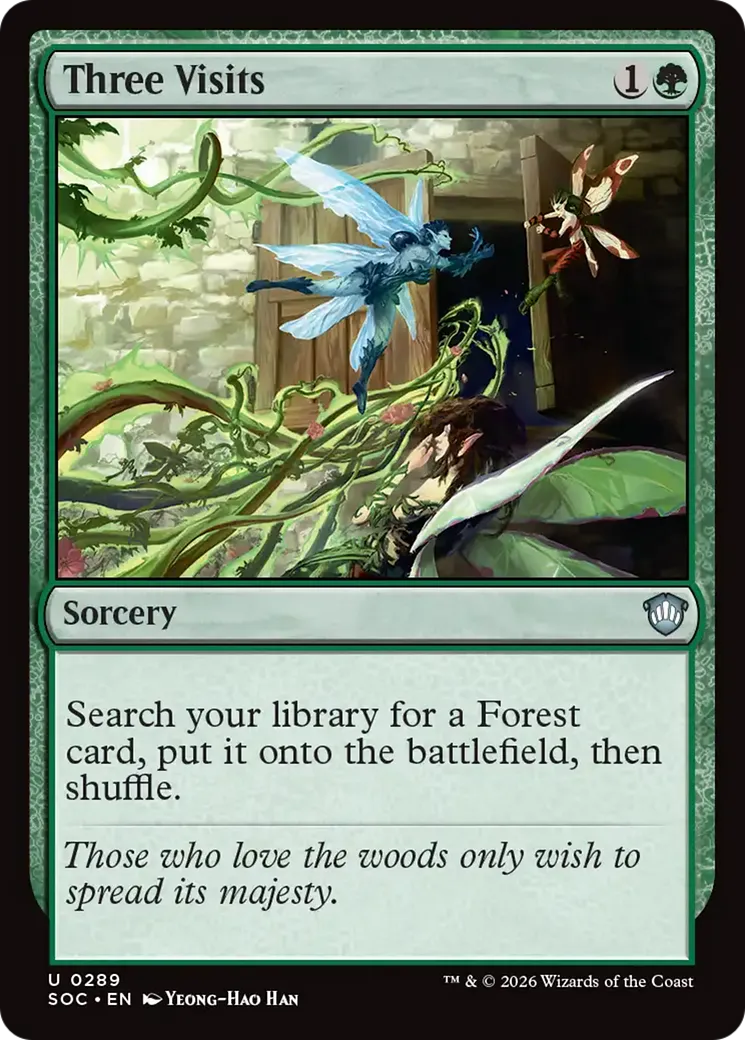 Three Visits — Secrets of Strixhaven Commander — Magic: The Gathering