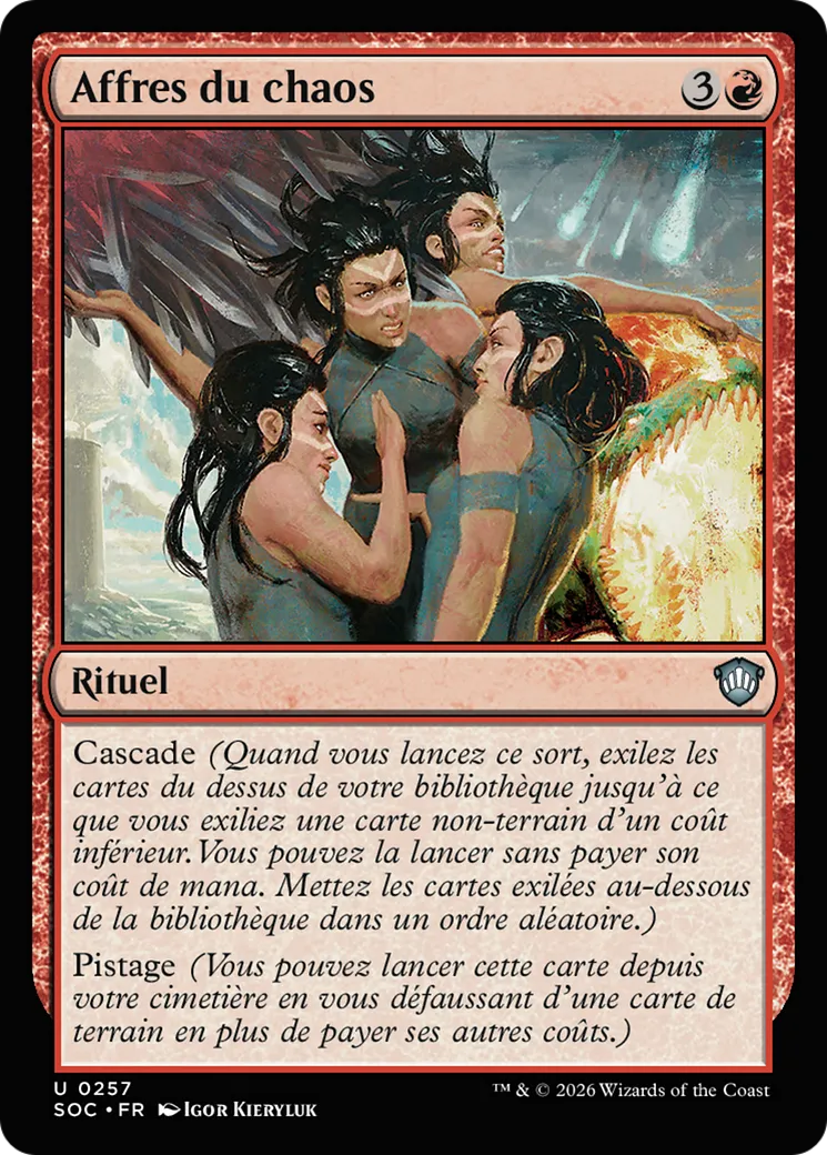 Affres du chaos — Secrets of Strixhaven Commander — Magic: The Gathering