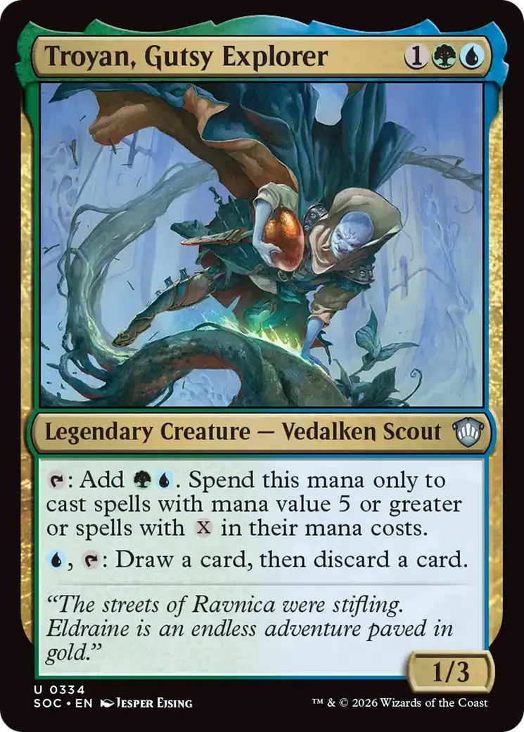 Troyan, Gutsy Explorer — Secrets of Strixhaven Commander — Magic: The Gathering