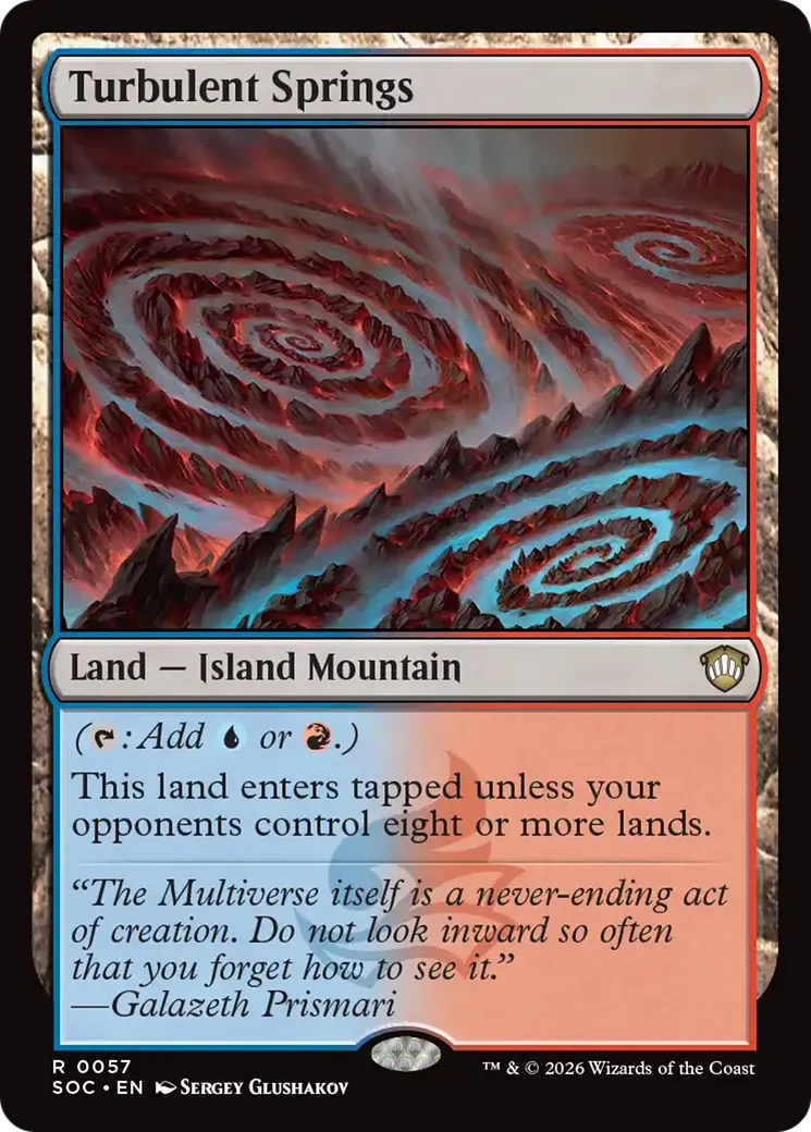 Turbulent Springs — Secrets of Strixhaven Commander — Magic: The Gathering