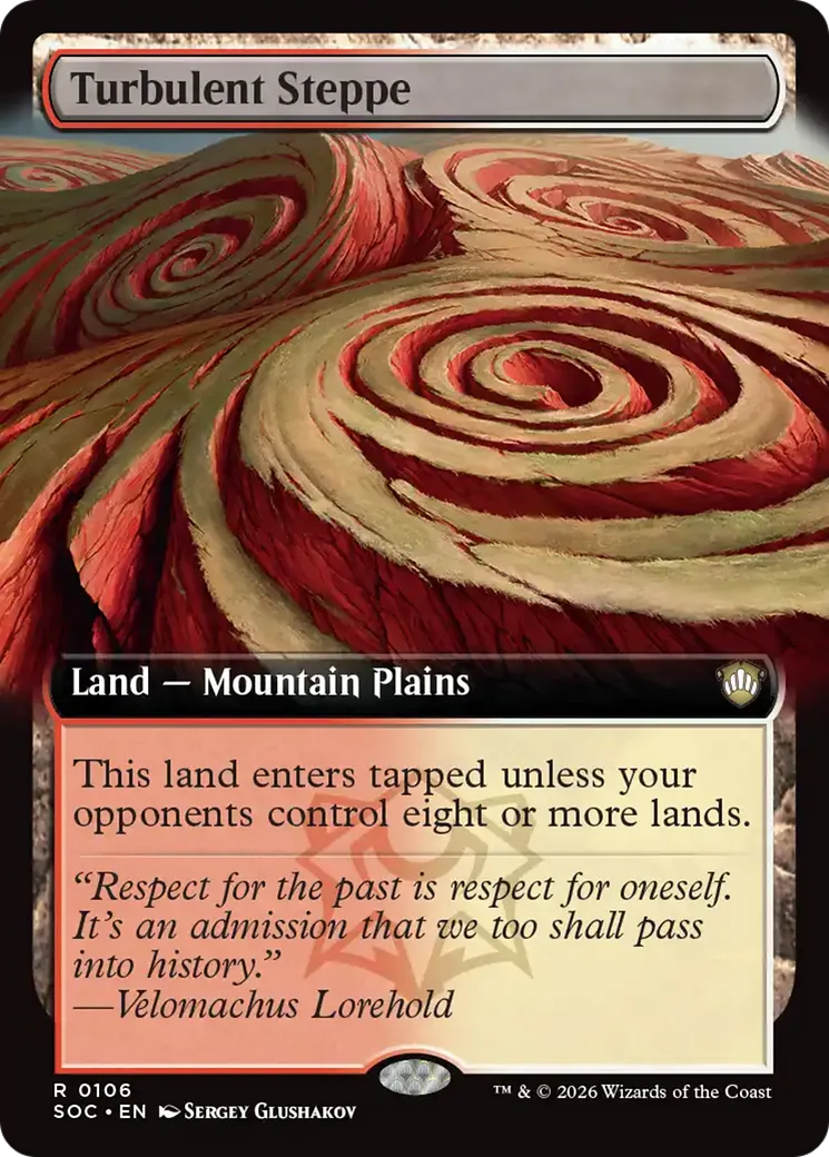 Turbulent Steppe — Secrets of Strixhaven Commander — Magic: The Gathering