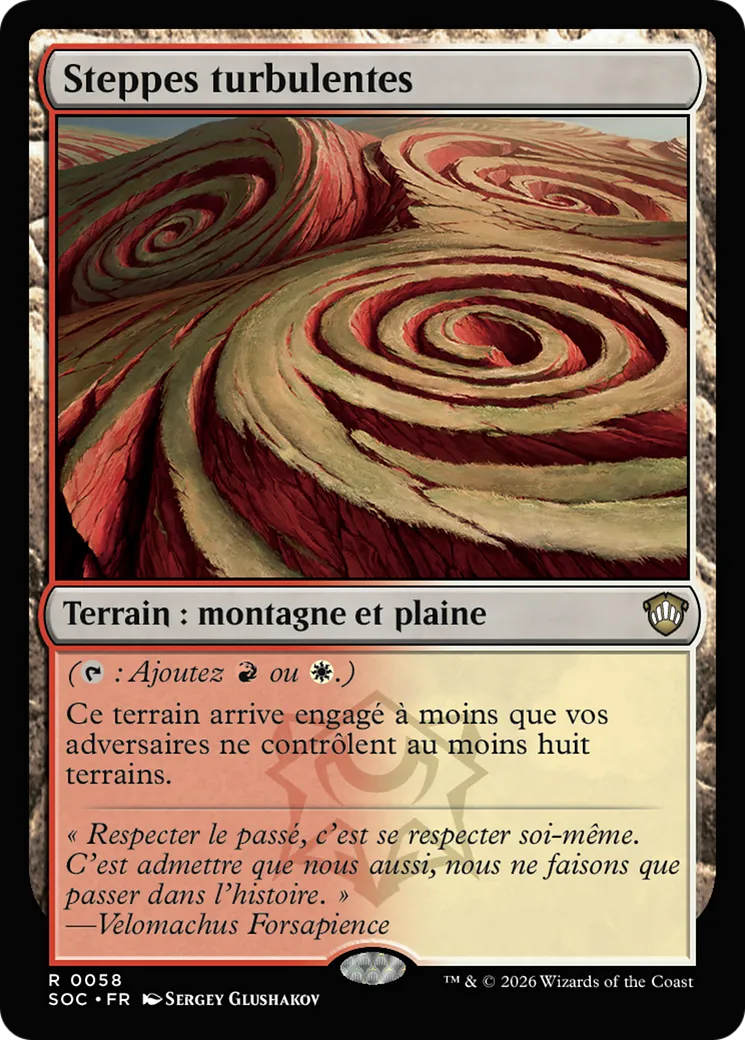 Steppes turbulentes — Secrets of Strixhaven Commander — Magic: The Gathering